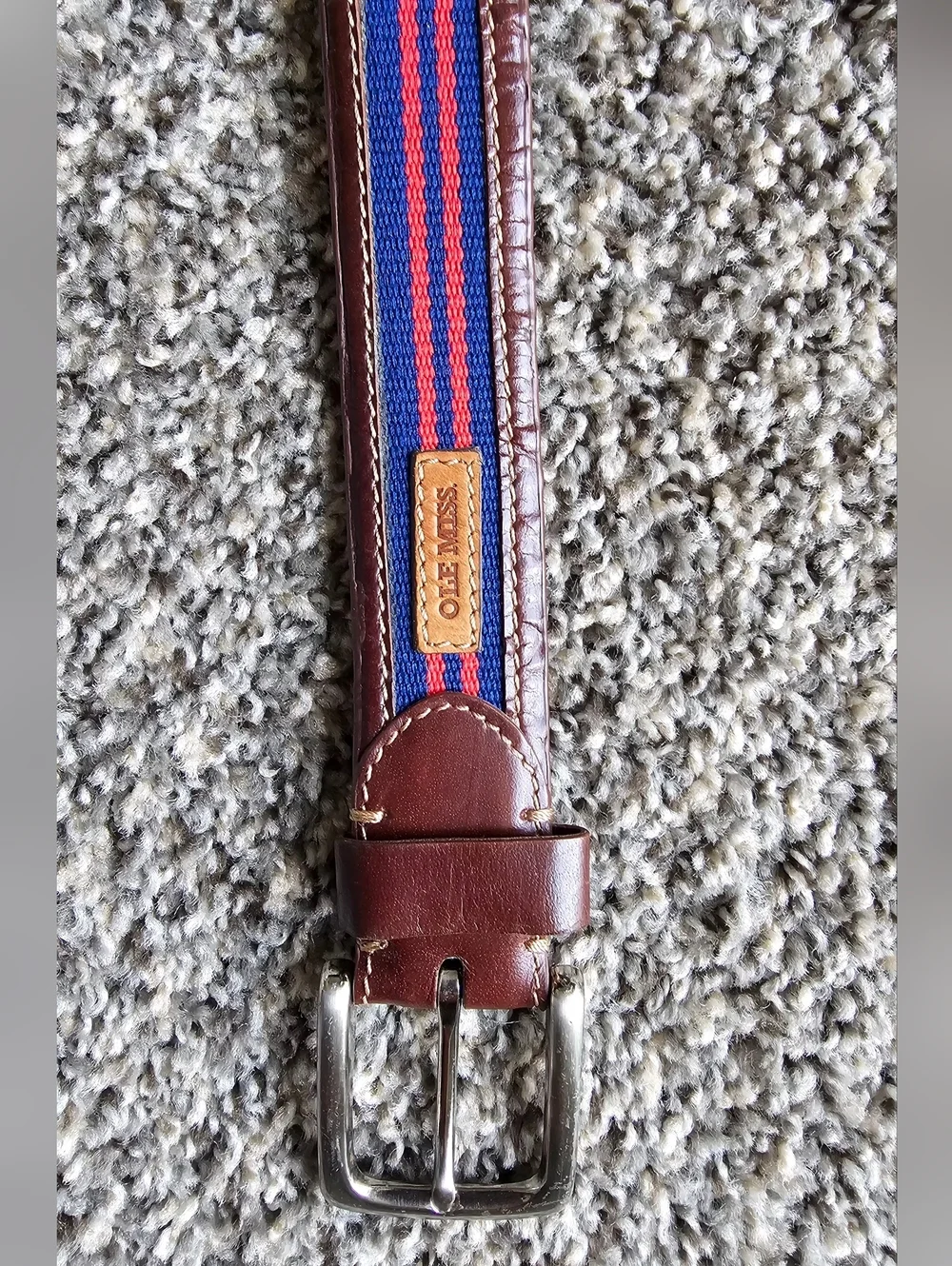 Jack Mason Brand Brown Leather Belt